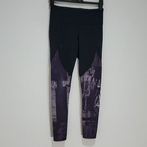 Under Armour medium black and purple athletic leggings